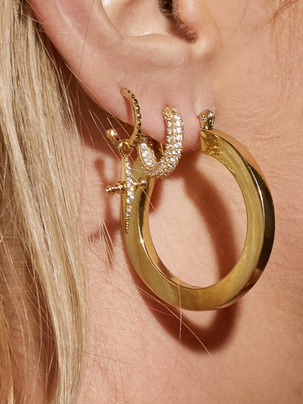 LUV AJ CELINE HOOPS